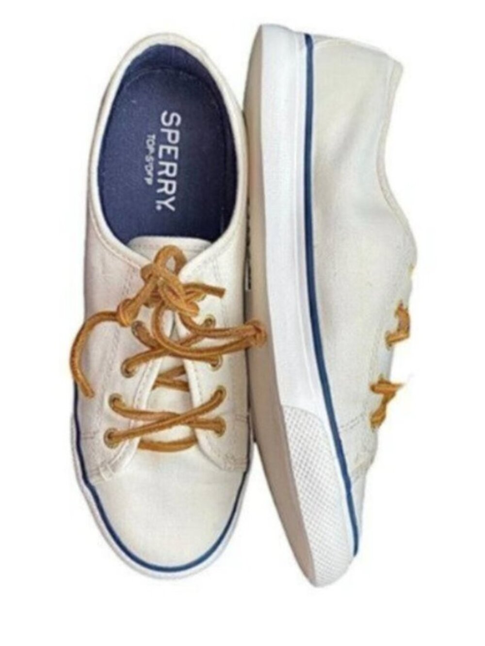 Vintage SPERRY- Off-White Seacoast Top Sider Sneaker